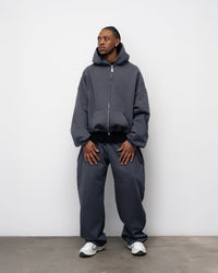 BLUZA ZIP FLUFFY ONYX