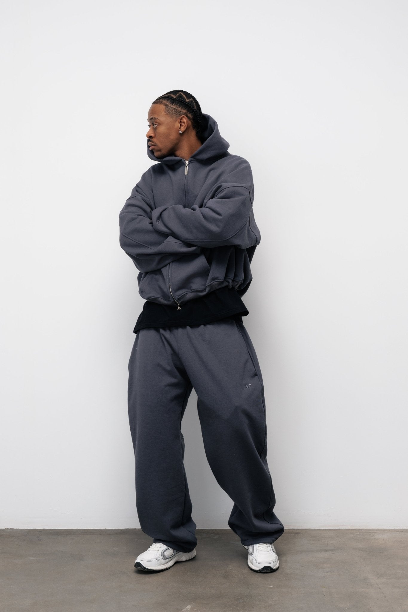 BLUZA ZIP FLUFFY ONYX - Nous Tous