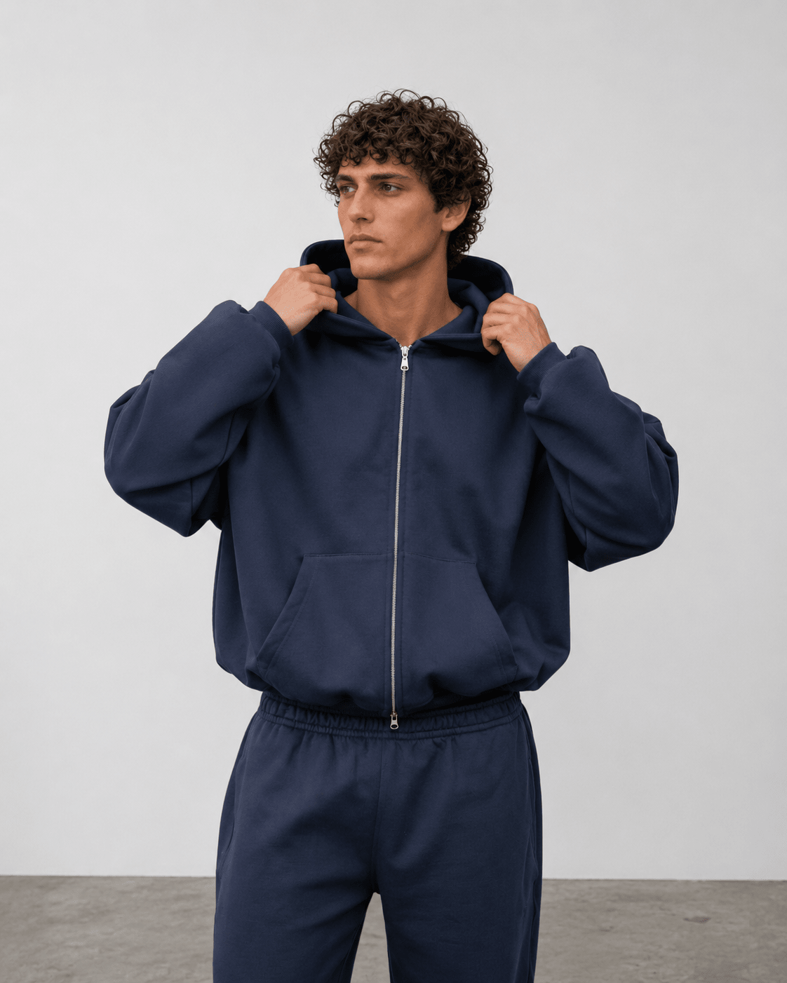 BLUZA ZIP FLUFFY SPACE - Nous Tous