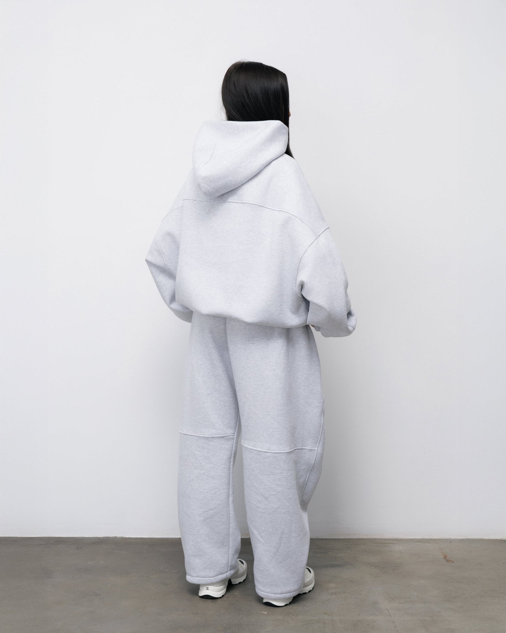 BLUZA ZIP FLUFFY VINTAGE GREY - Nous Tous