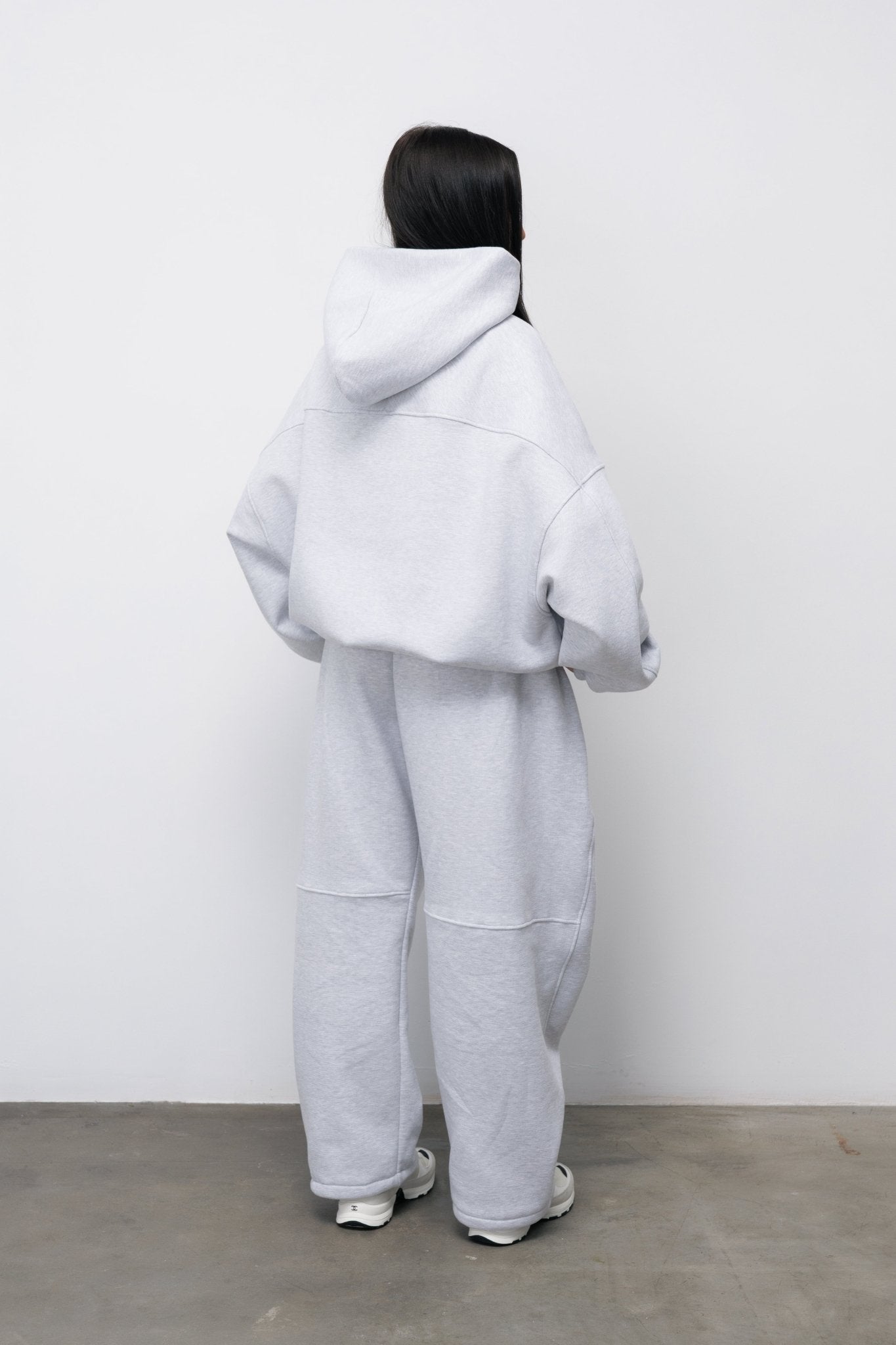 BLUZA ZIP FLUFFY VINTAGE GREY - Nous Tous