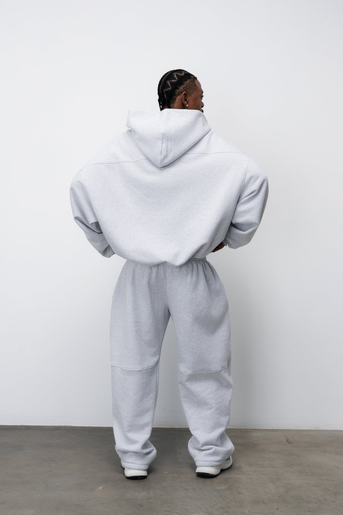 BLUZA ZIP FLUFFY VINTAGE GREY - Nous Tous