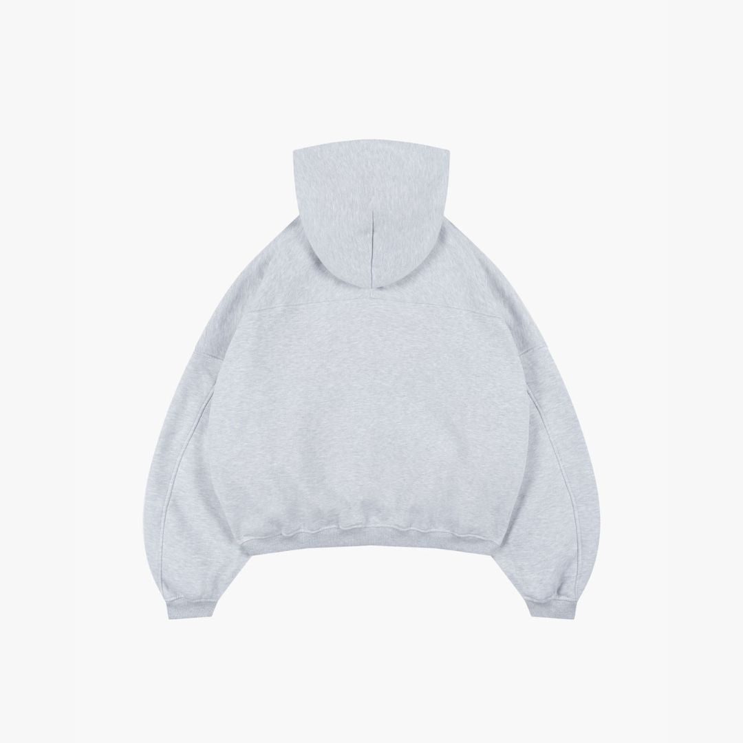 BLUZA ZIP FLUFFY VINTAGE GREY - Nous Tous