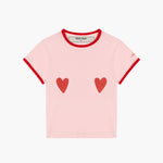 CROP-TOP HEARTS PINK