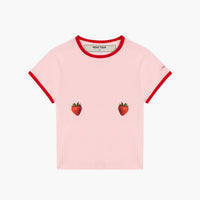 CROP-TOP STRAWBERRY PINK