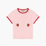 STRAWBERRY PINK CROP-TOP