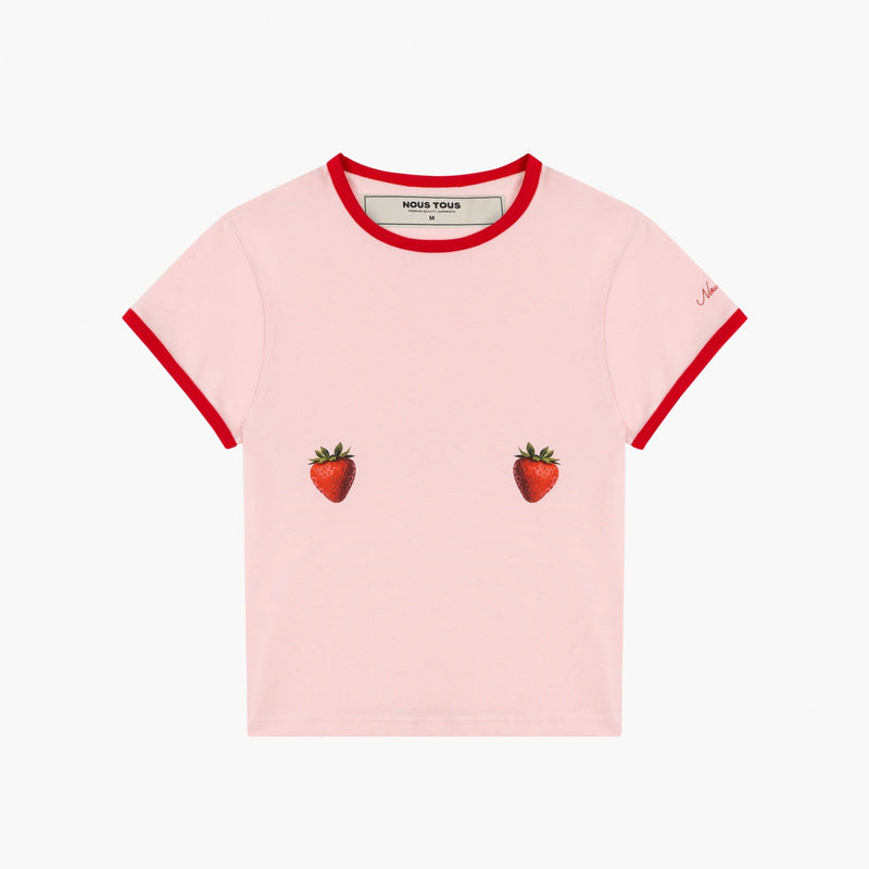 CROP - TOP STRAWBERRY PINK - Nous Tous