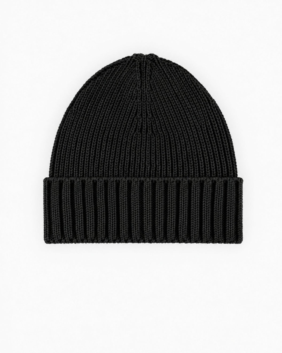 CZAPKA BEANIE Z WEŁNY MERINO CZARNY - Nous Tous