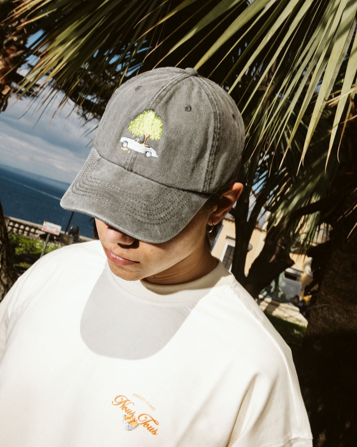 CZAPKA Z DASZKIEM CAPRI RIDE WASHED BLACK - Nous Tous