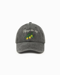 GIARDINO DI LIMONI WASHED BLACK BASEBALL CAP