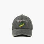 GIARDINO DI LIMONI WASHED BLACK BASEBALL CAP