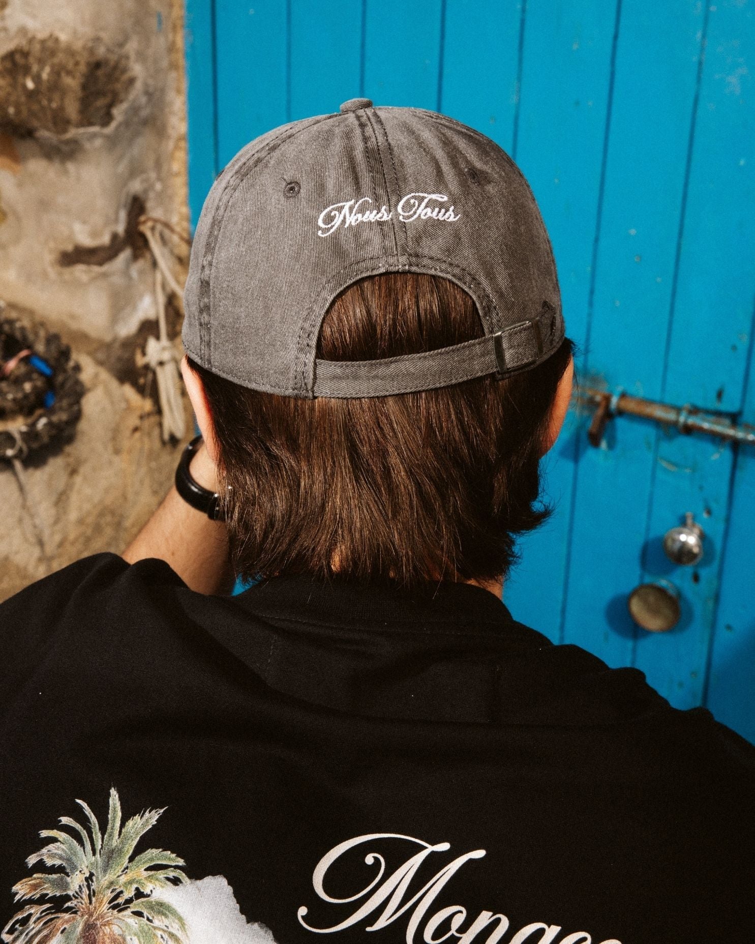 CZAPKA Z DASZKIEM MONACO GP WASHED BLACK - Nous Tous