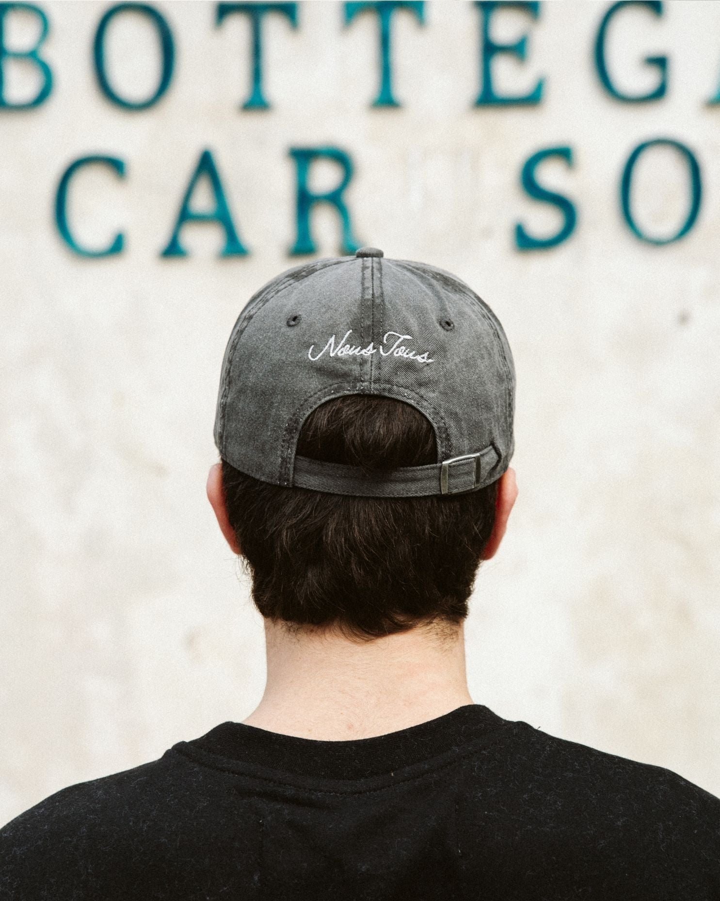 CZAPKA Z DASZKIEM NOUS TOUS MEMORIES WASHED BLACK - Nous Tous