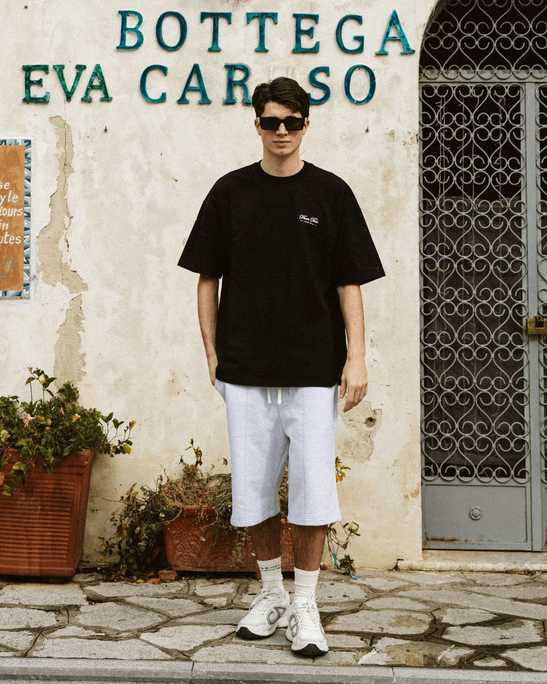 FLUFFY SHORTS VINTAGE GREY - Nous Tous