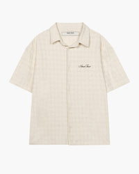 KOSZULA HERITAGE JACQUARD Z DODATKIEM LNU