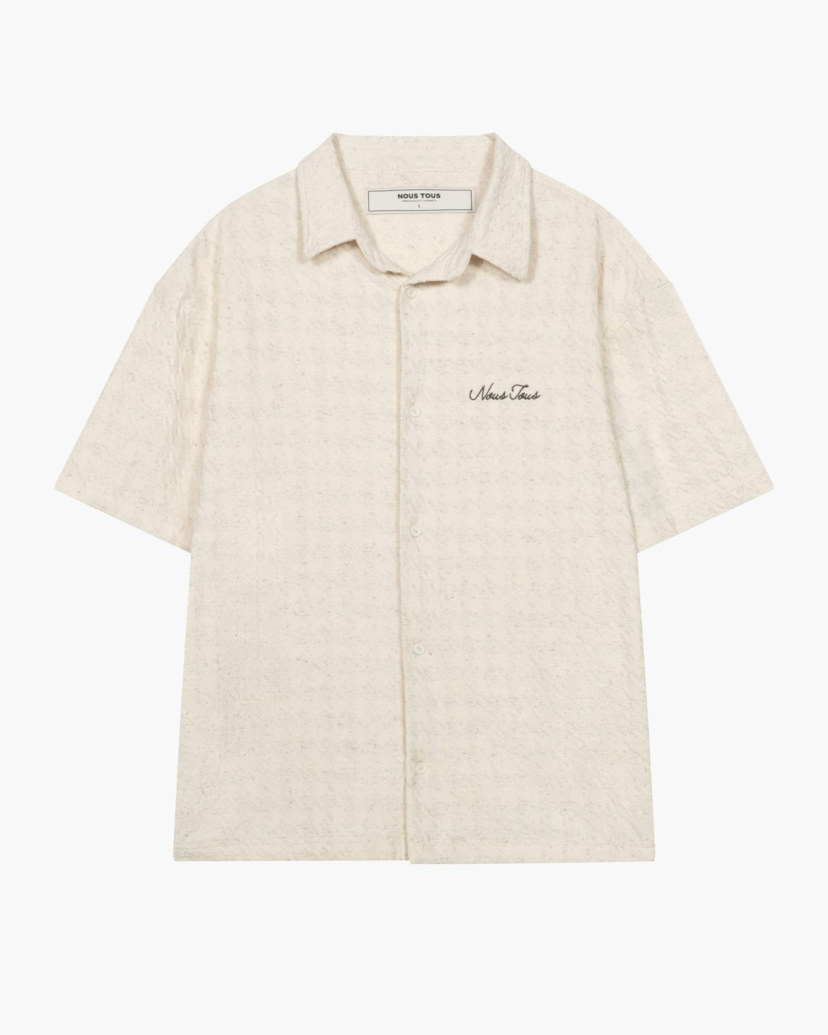 KOSZULA HERITAGE JACQUARD Z DODATKIEM LNU - Nous Tous