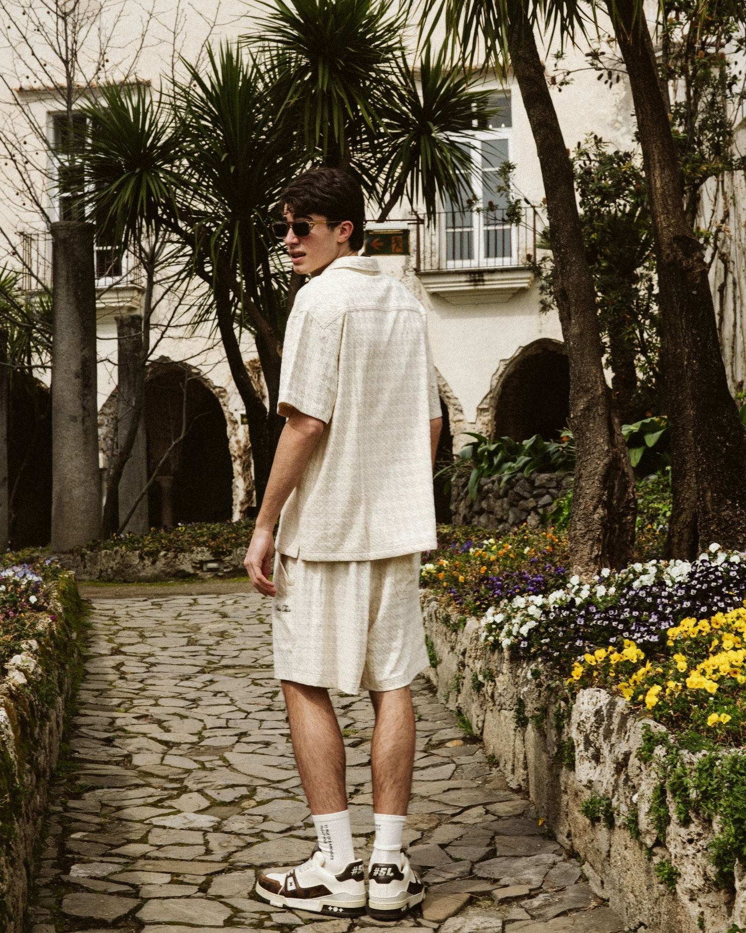 KOSZULA HERITAGE JACQUARD Z DODATKIEM LNU - Nous Tous