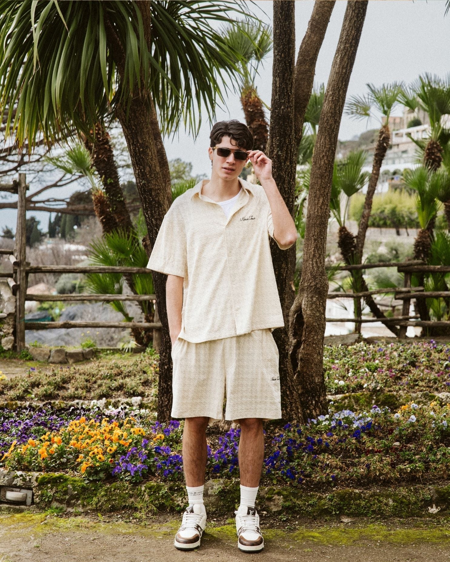 KOSZULA HERITAGE JACQUARD Z DODATKIEM LNU - Nous Tous