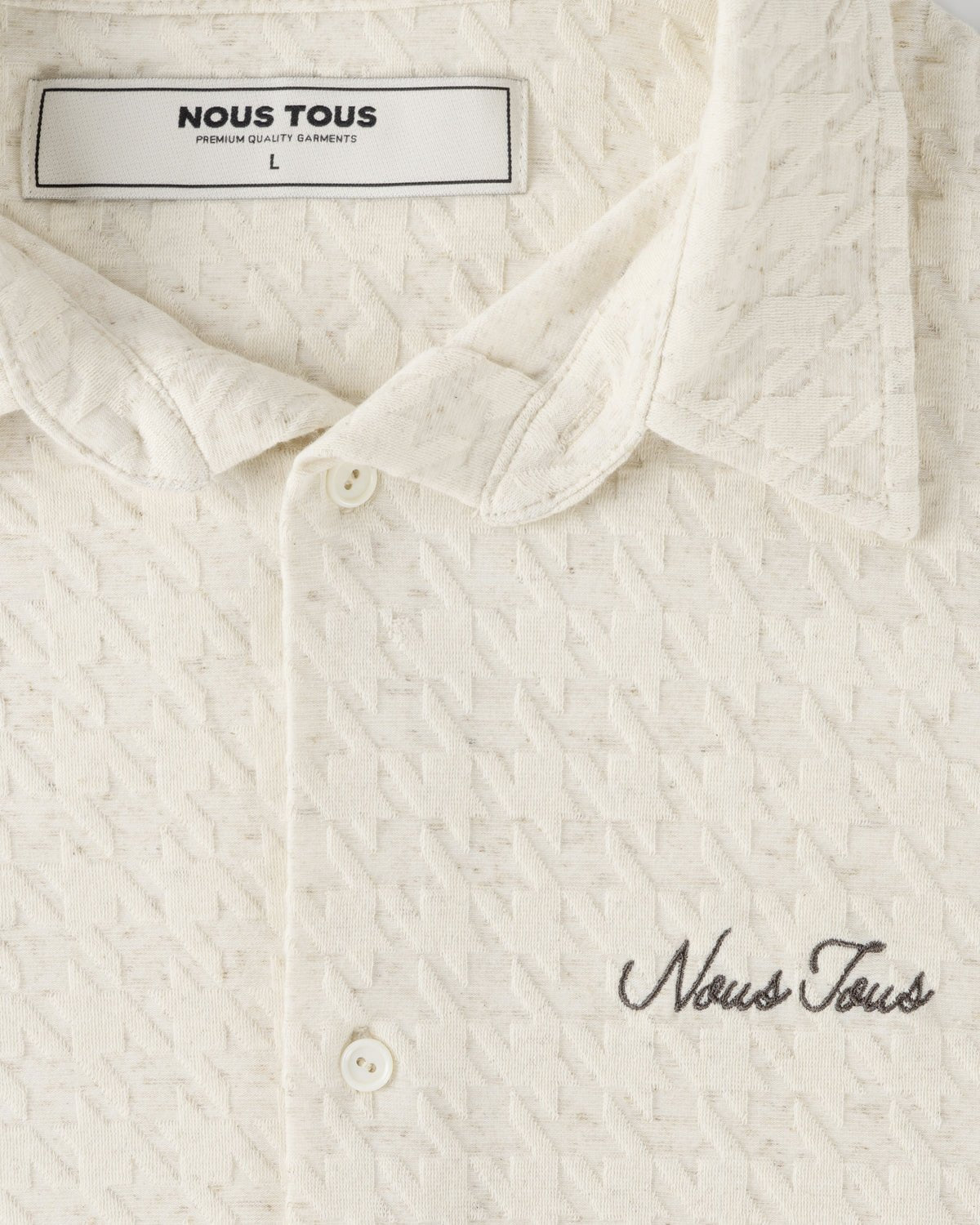 KOSZULA HERITAGE JACQUARD Z DODATKIEM LNU - Nous Tous