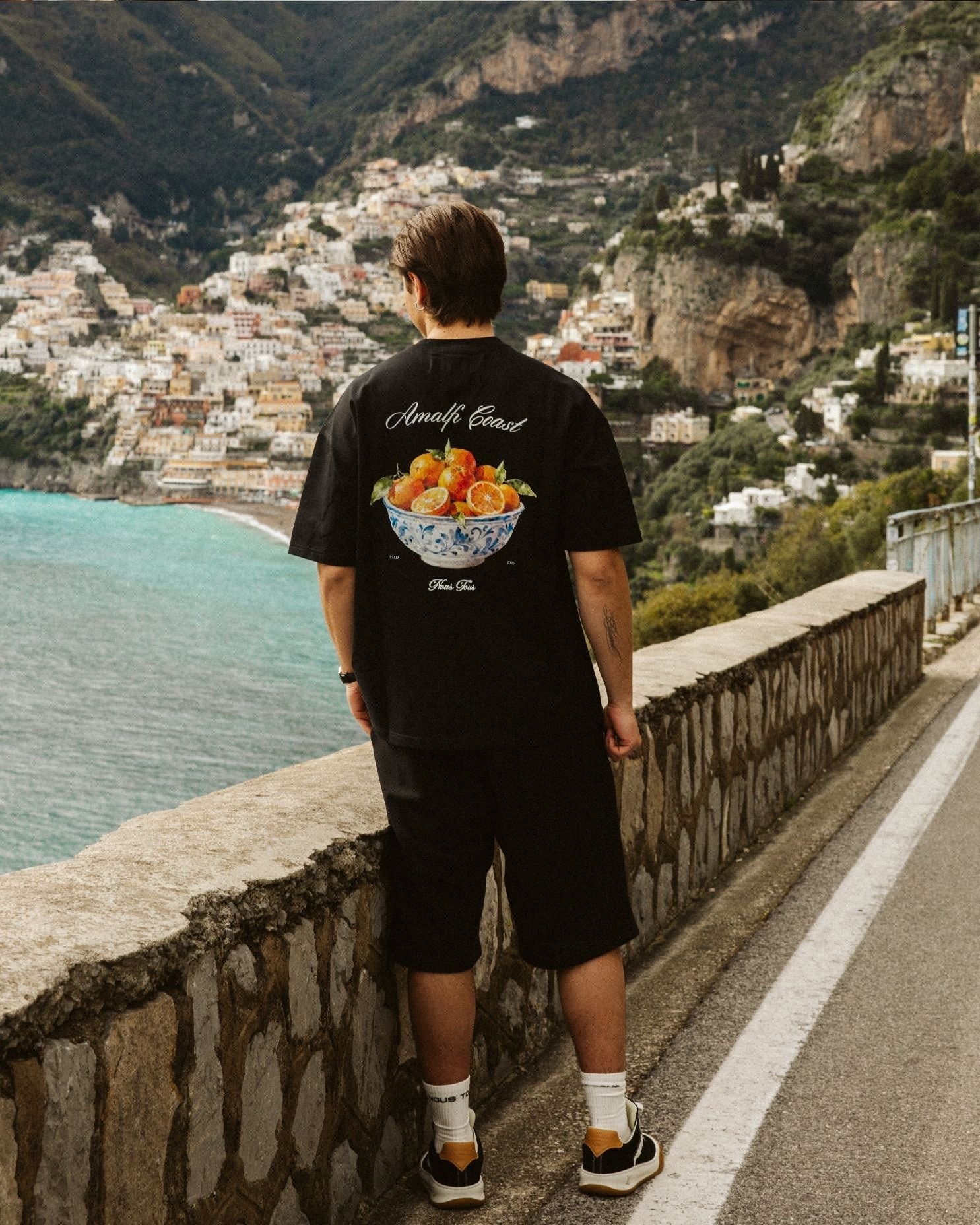 KOSZULKA ARANCE DI AMALFI BLACK - Nous Tous