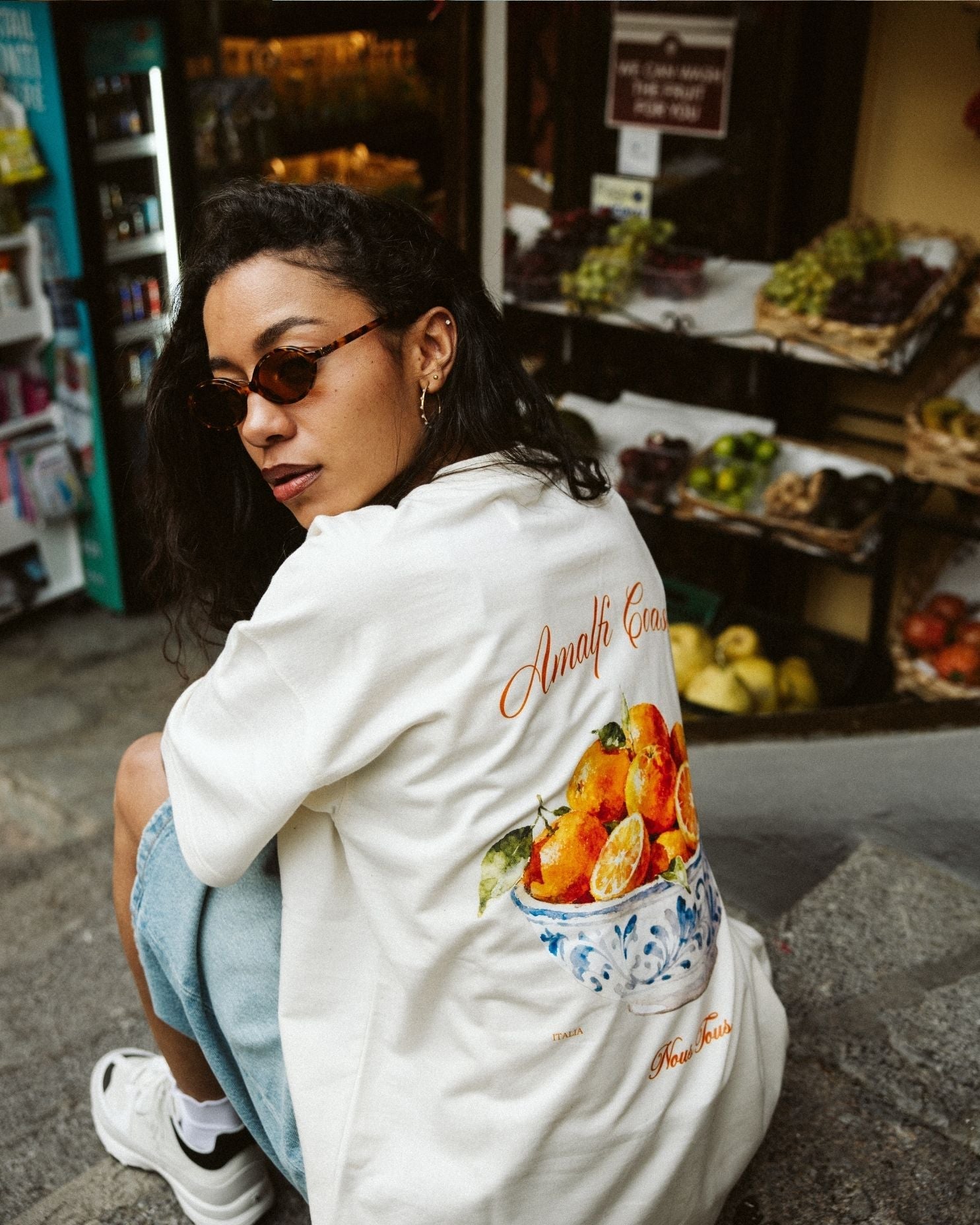 KOSZULKA ARANCE DI AMALFI OFFWHITE - Nous Tous