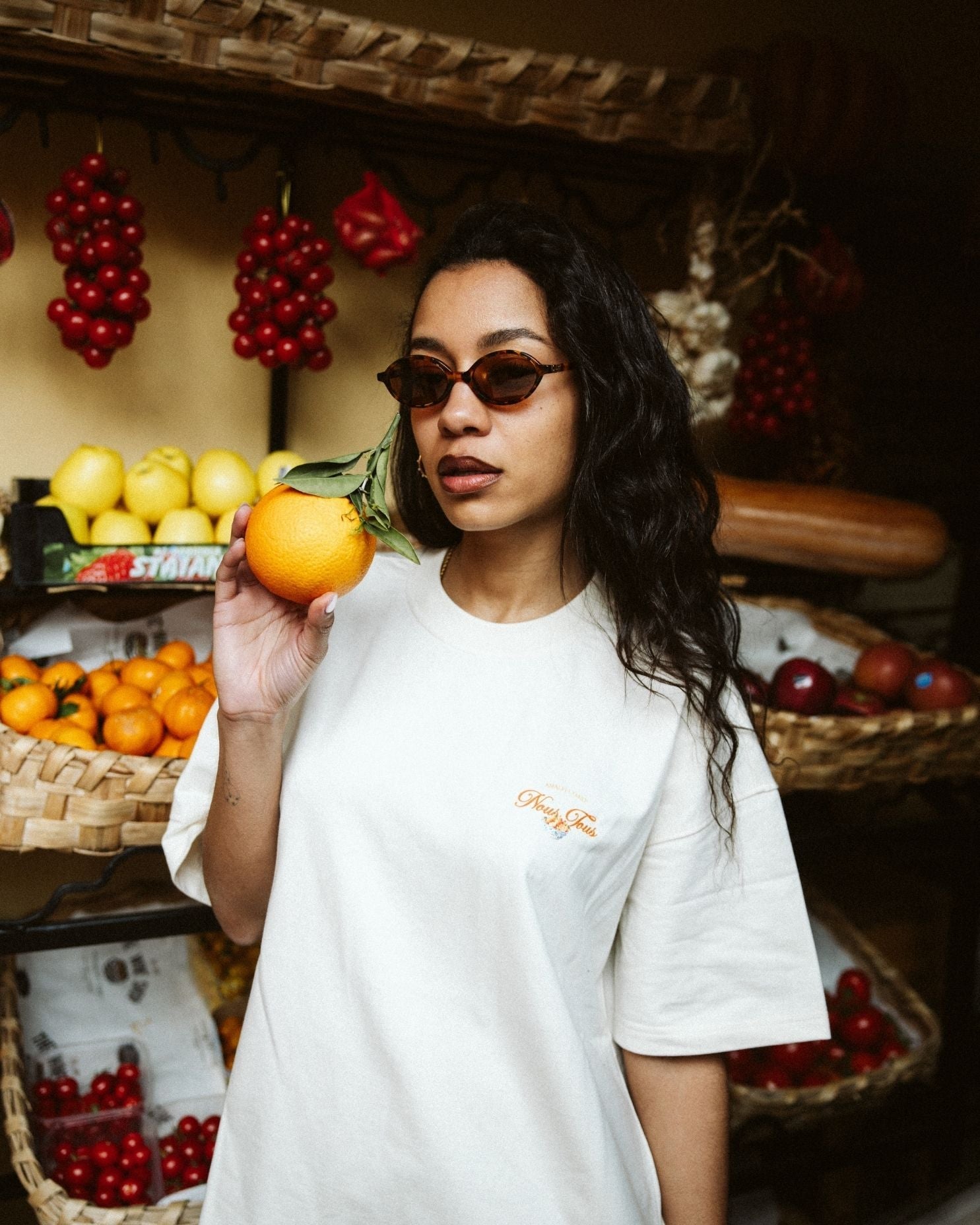 KOSZULKA ARANCE DI AMALFI OFFWHITE - Nous Tous