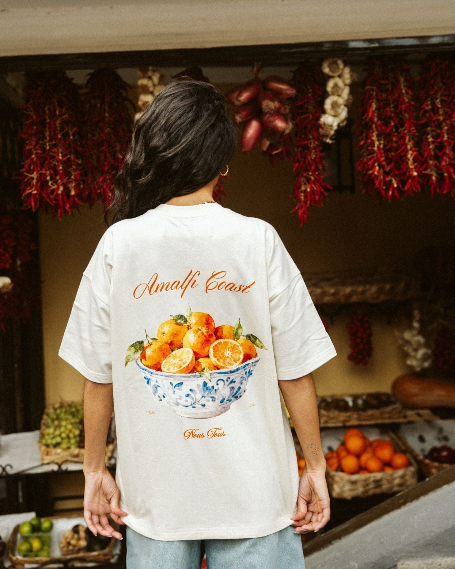 KOSZULKA ARANCE DI AMALFI OFFWHITE - Nous Tous