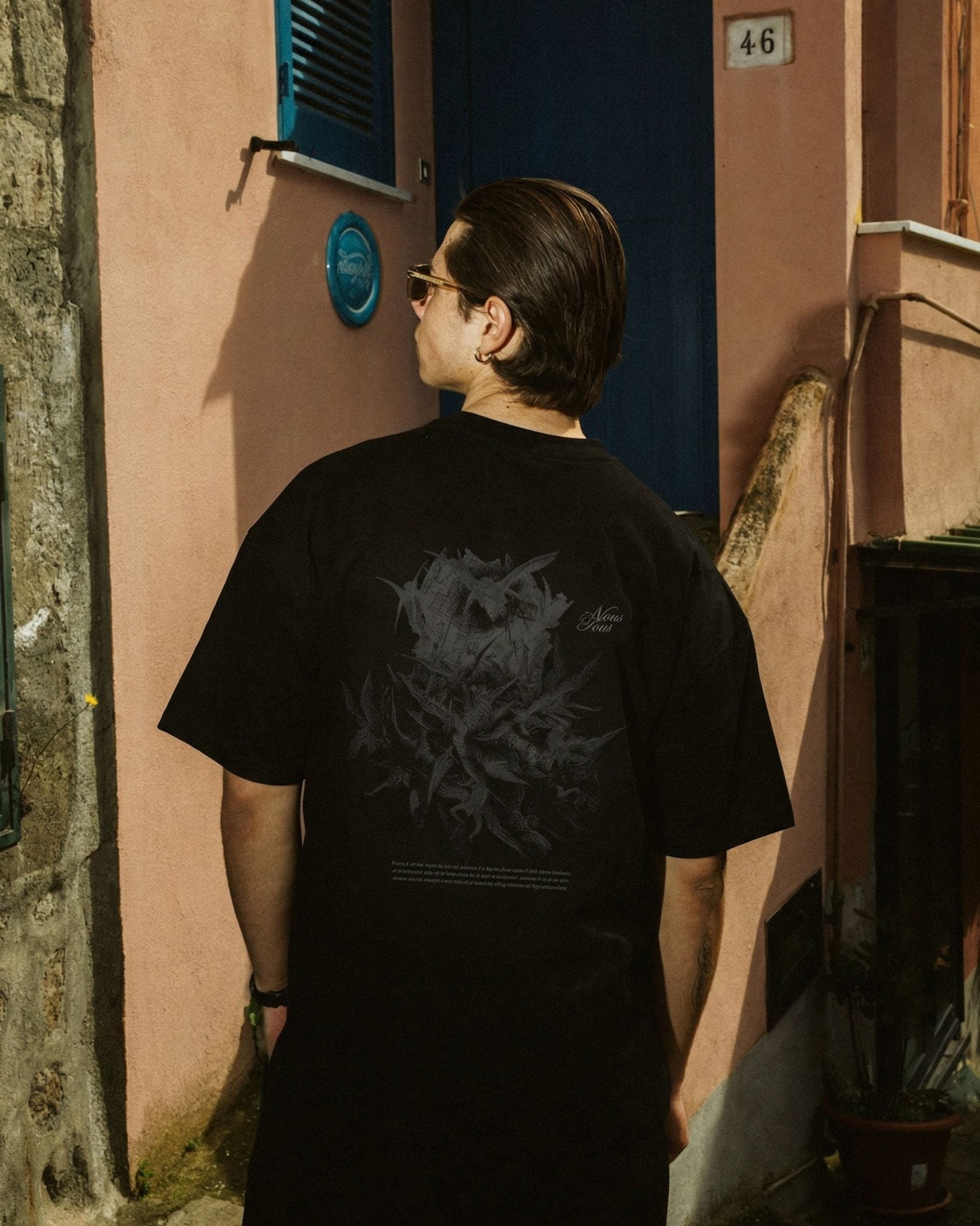 KOSZULKA ARCHANGEL GABRIEL BLACK - Nous Tous