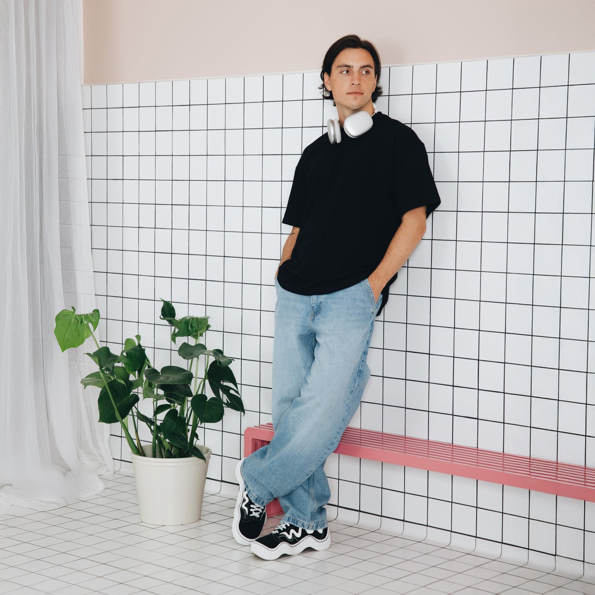 KOSZULKA BLANK HERITAGE COTTON CZARNY - Nous Tous