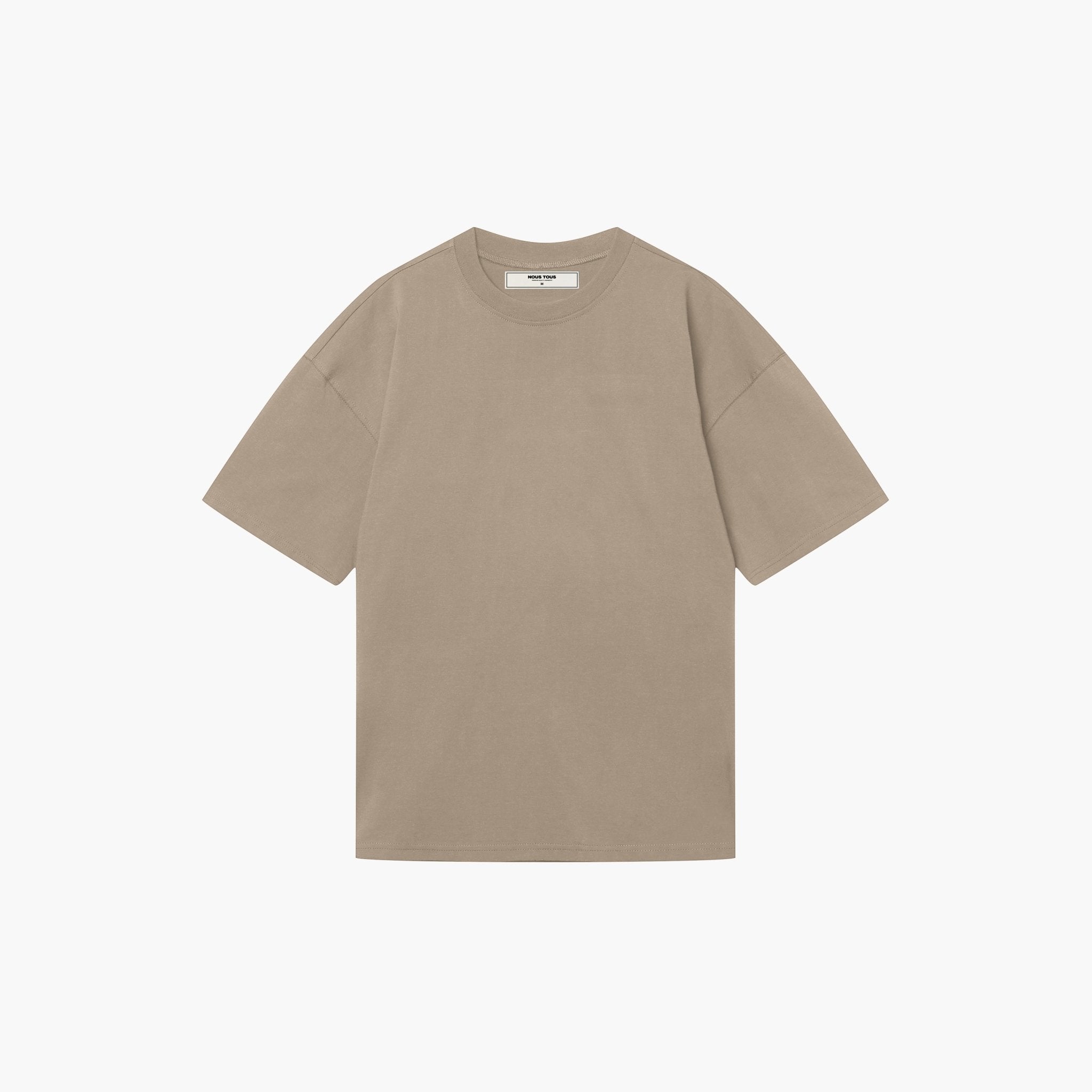KOSZULKA BLANK HERITAGE COTTON TAUPE - Nous Tous