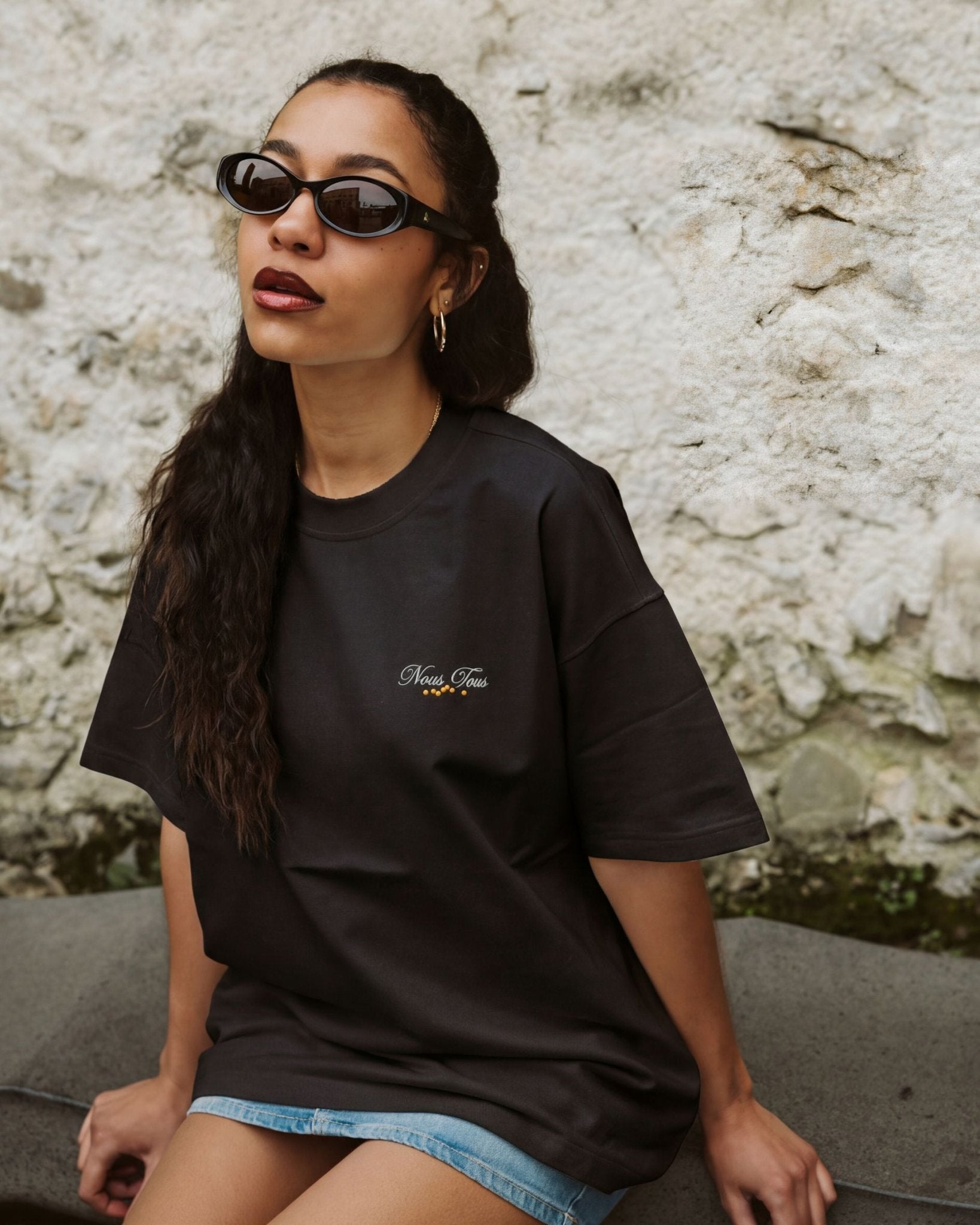 KOSZULKA CAPRI RIDE BLACK - Nous Tous