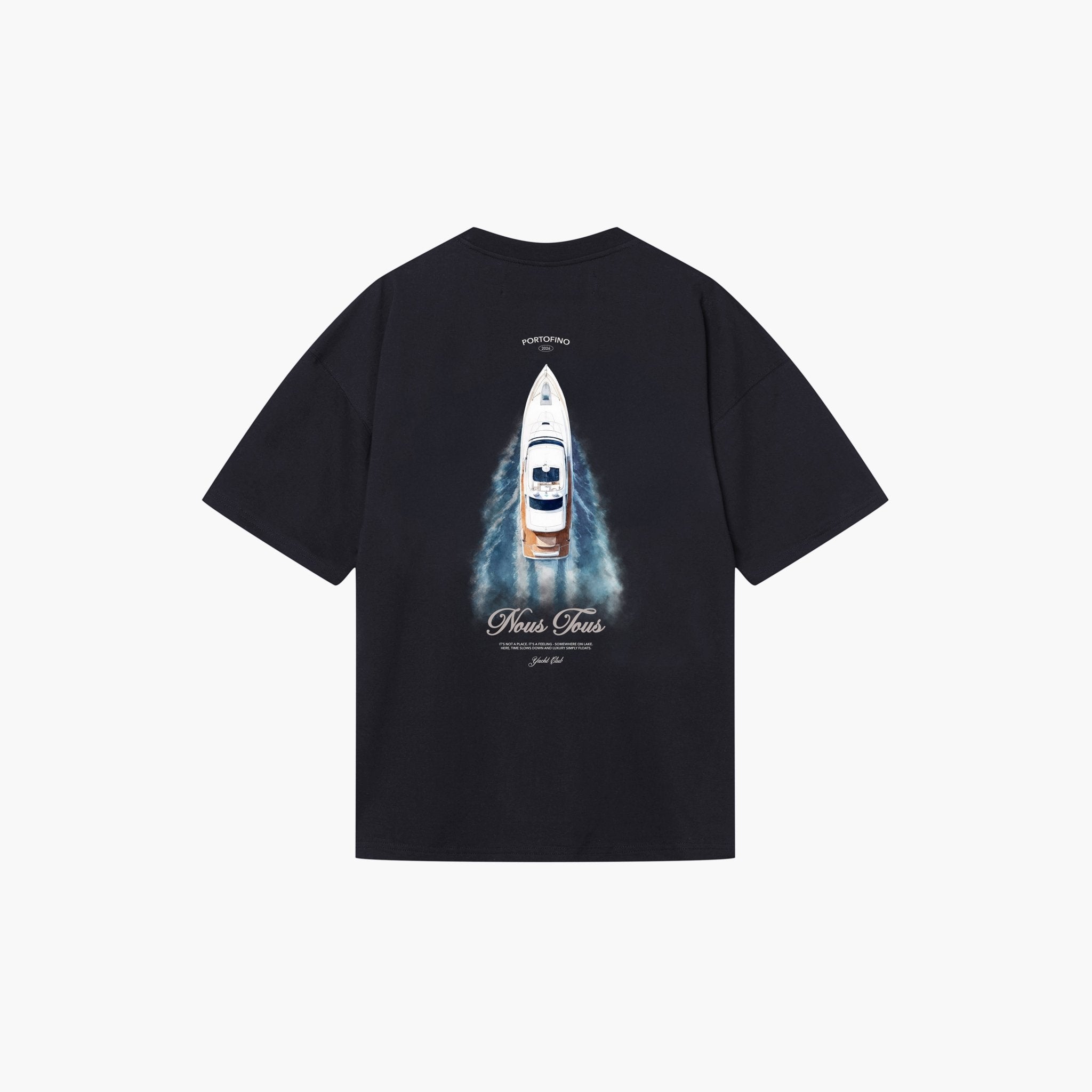 KOSZULKA CIAO, PORTOFINO WASHED BLACK - Nous Tous