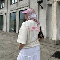 KOSZULKA DESIGN CREW DUSTY PINK OFF WHITE