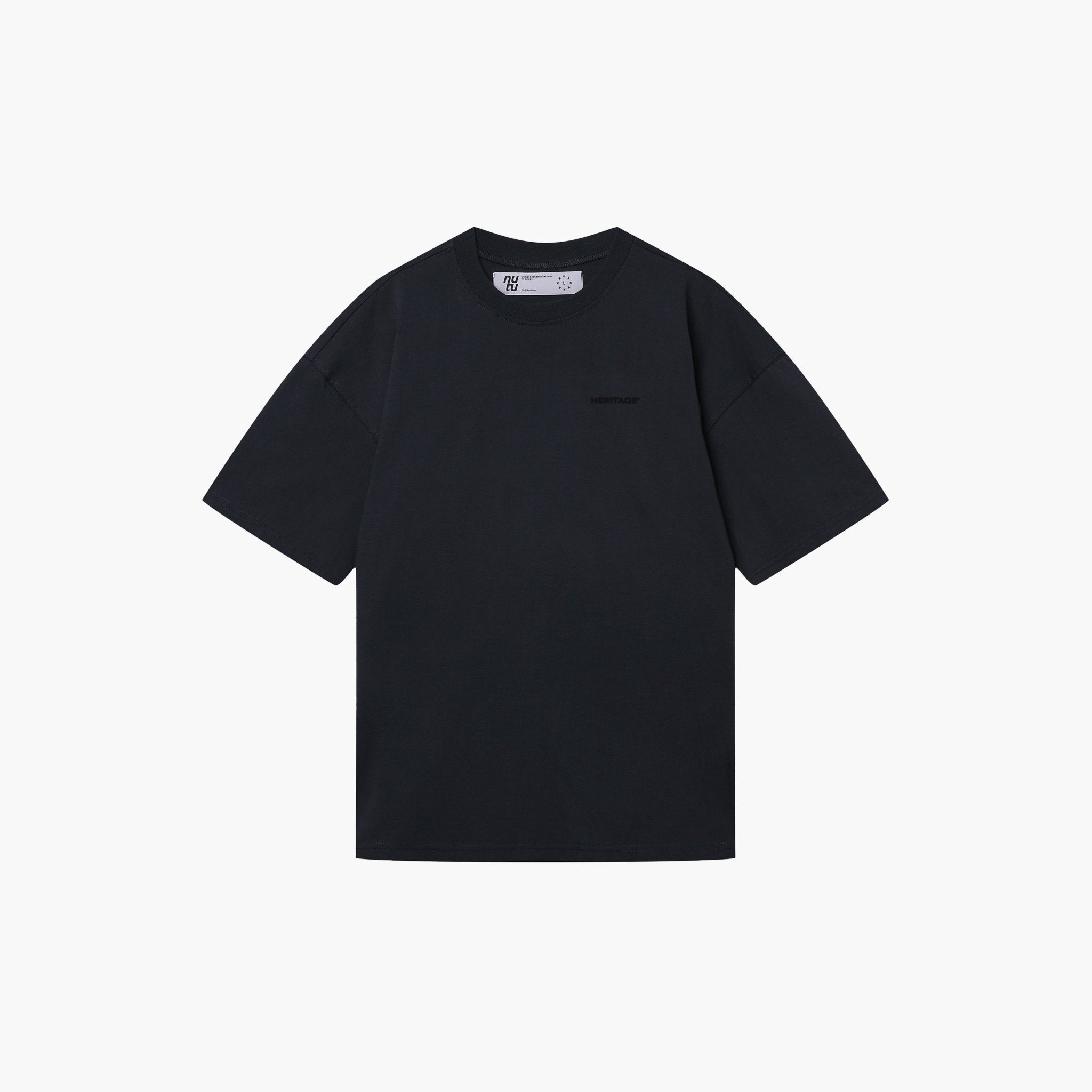 KOSZULKA DESIGN CREW WASHED BLACK - Nous Tous