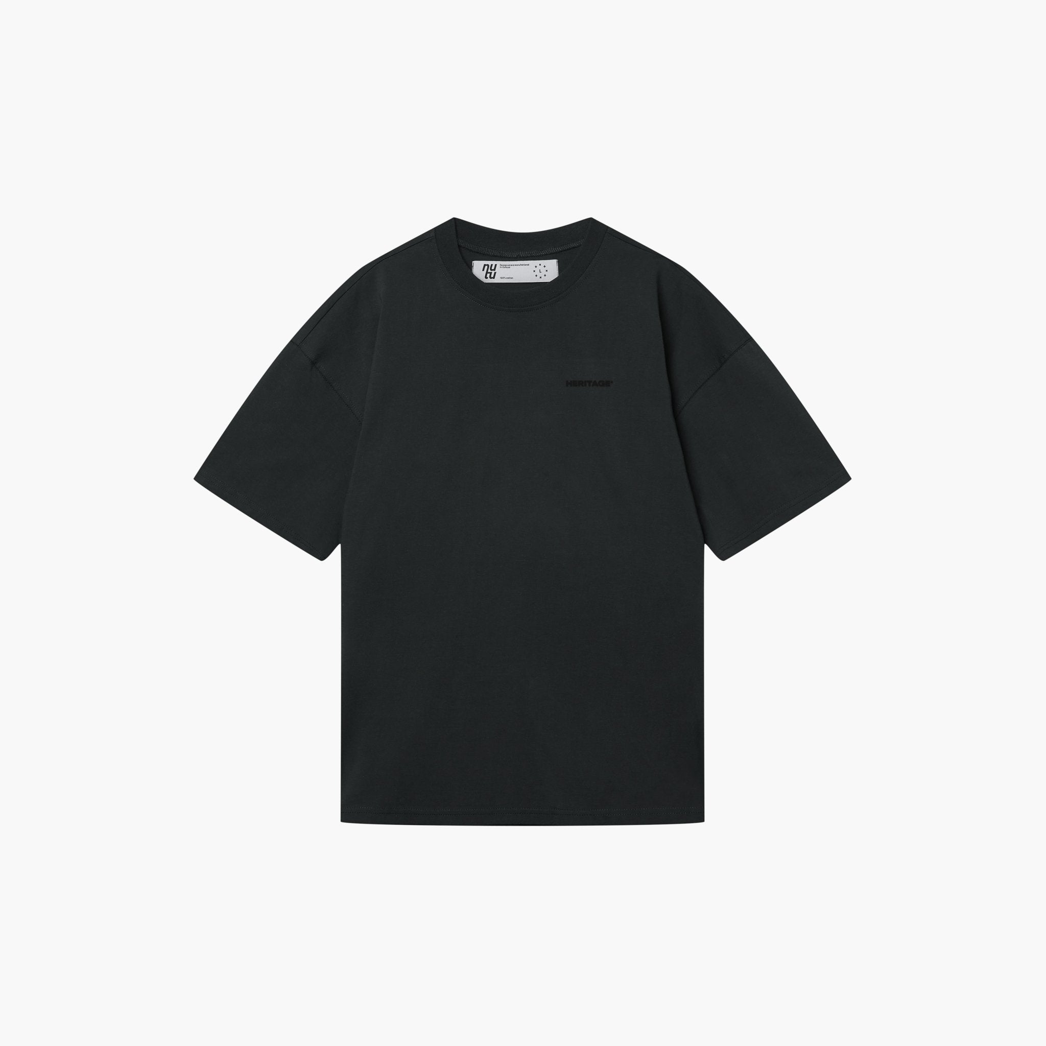 KOSZULKA DESIGN CREW WASHED BLACK - Nous Tous