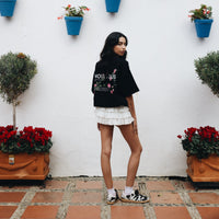 KOSZULKA FLORAL CZARNY