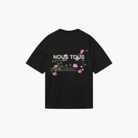 KOSZULKA FLORAL CZARNY