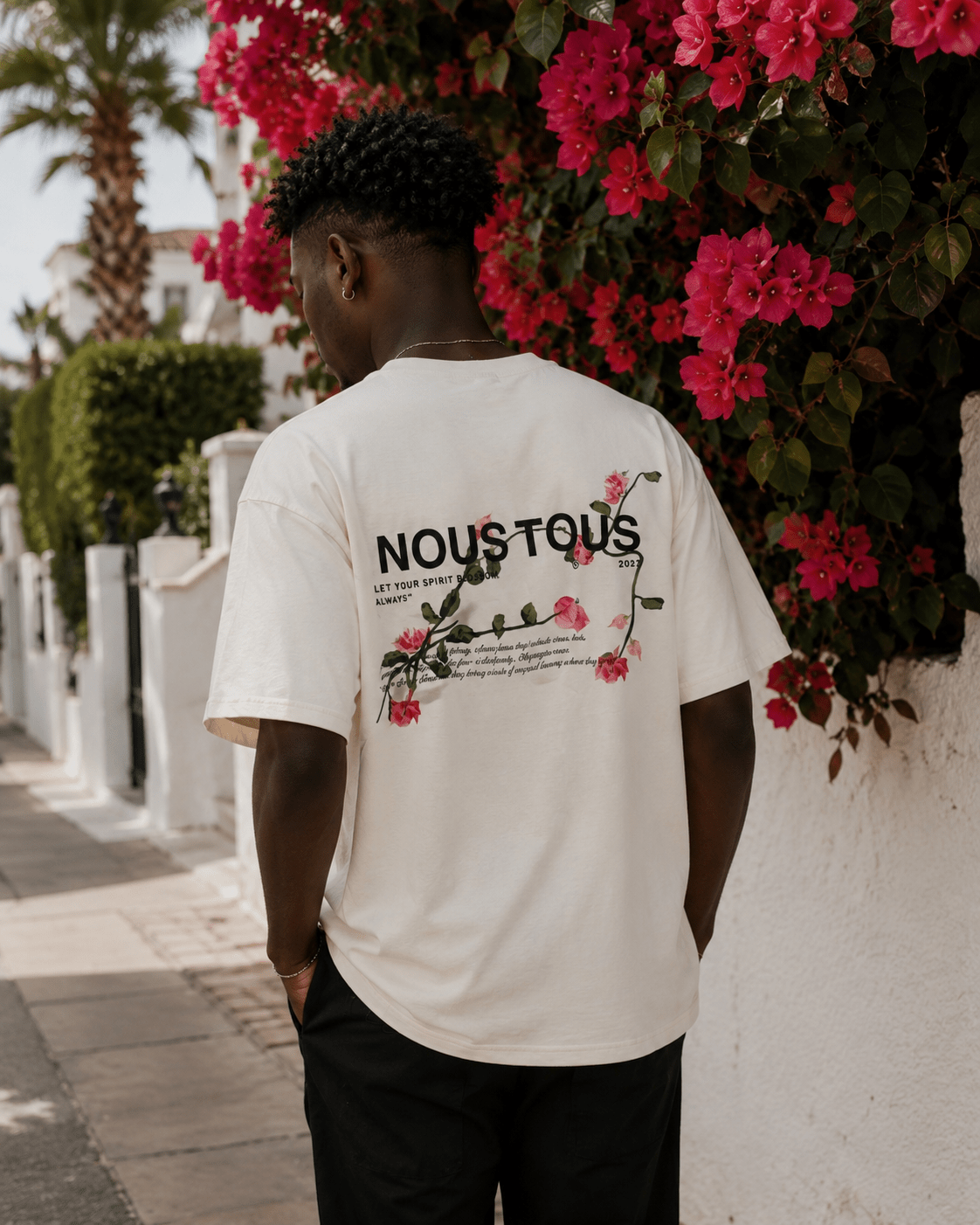 KOSZULKA FLORAL OFF WHITE - Nous Tous
