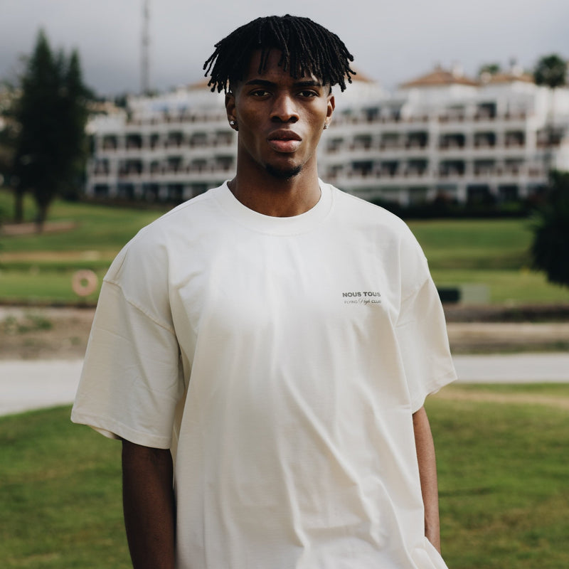 KOSZULKA FLYING HIGH OFF WHITE - Nous Tous