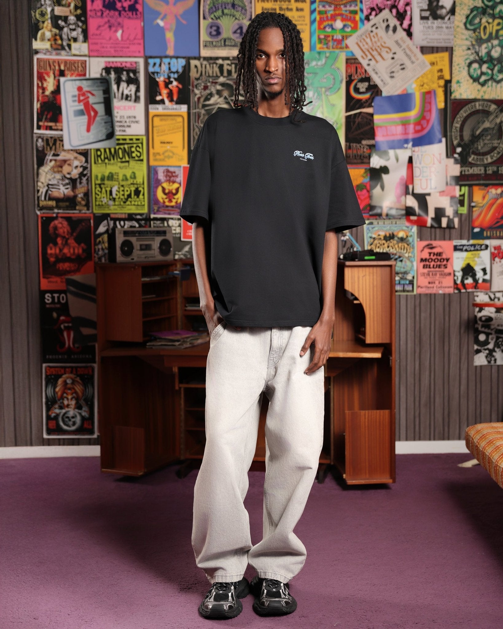 KOSZULKA FREEZE THE TIME CZARNY - Nous Tous