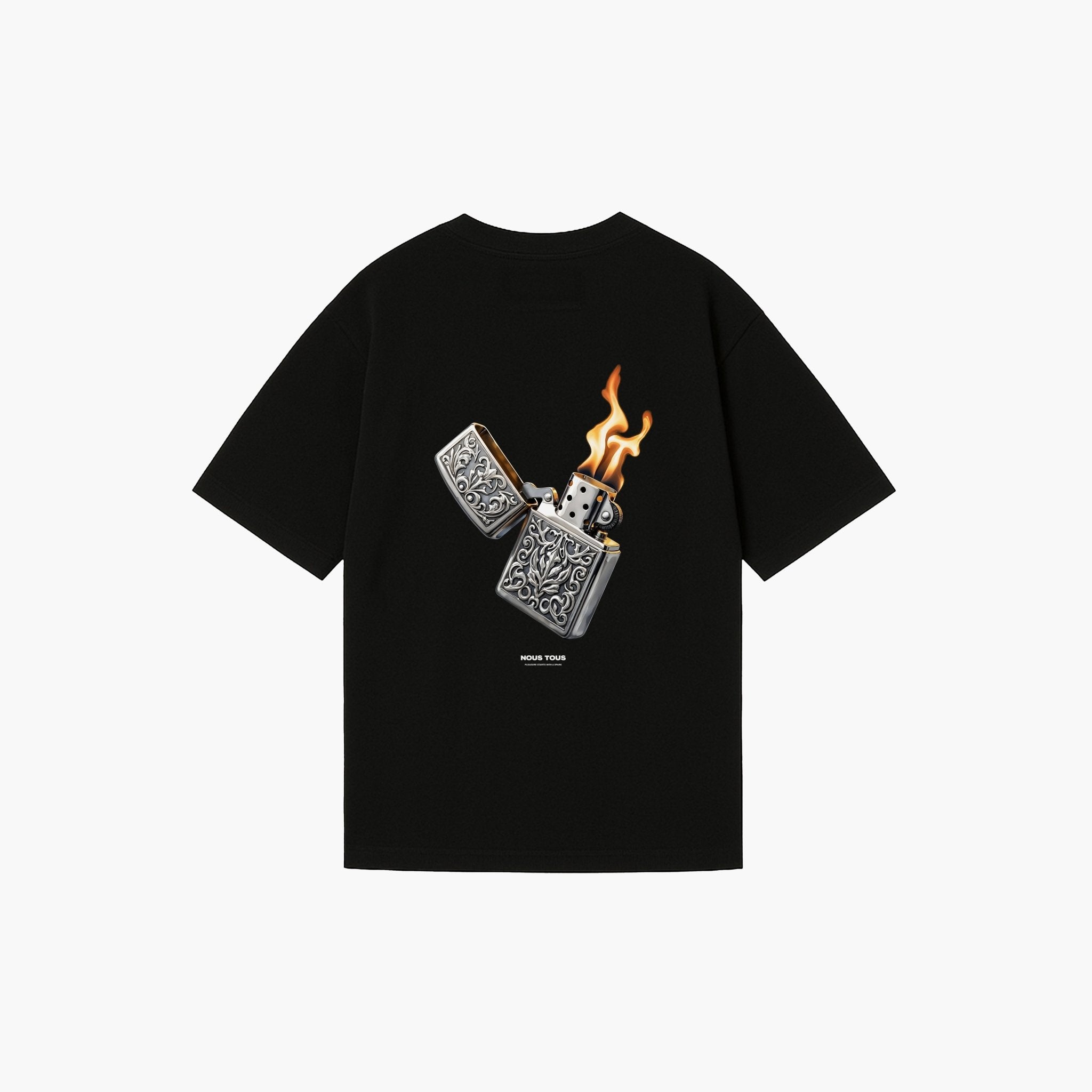 KOSZULKA LIGHTER CZARNY - Nous Tous