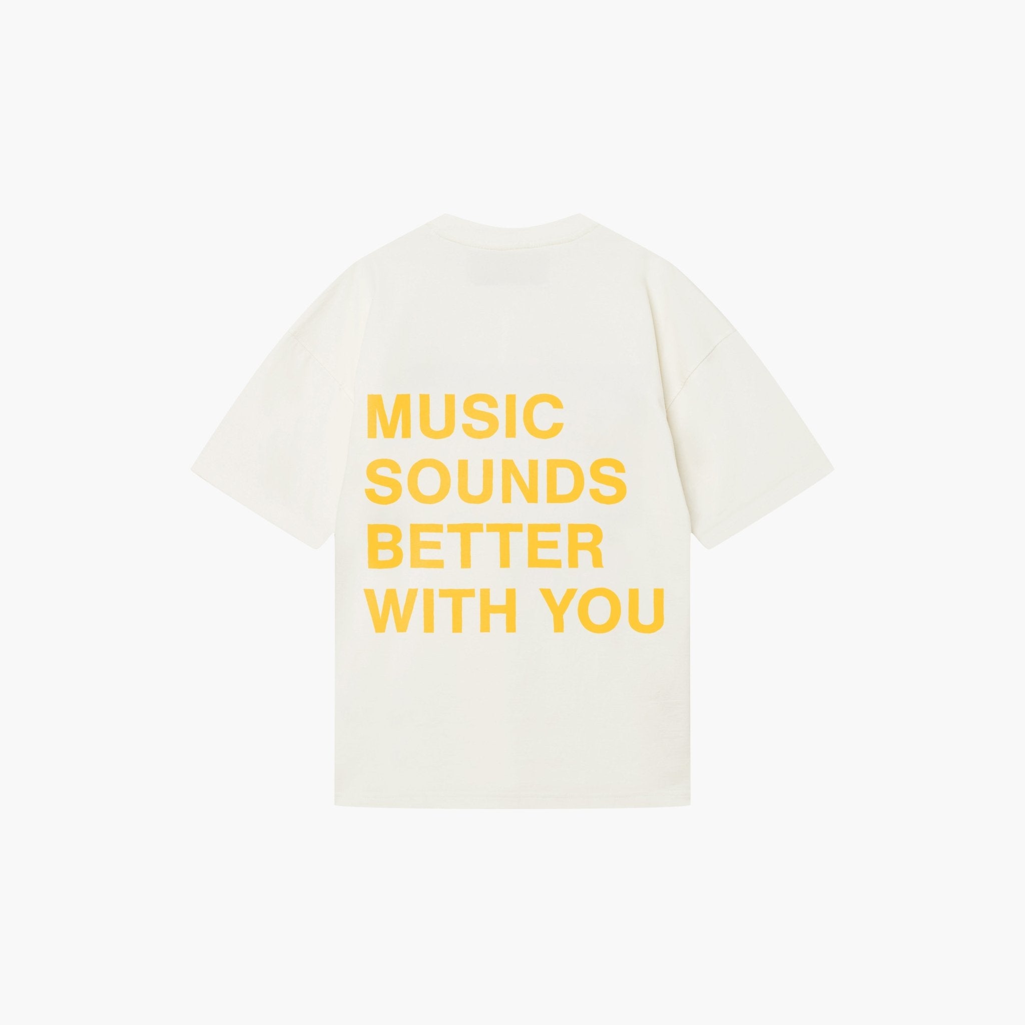 KOSZULKA MUSIC SOUNDS BETTER WITH YOU YELLOW OFF WHITE - Nous Tous