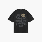 MY CHOICES WASHED BLACK T-SHIRT