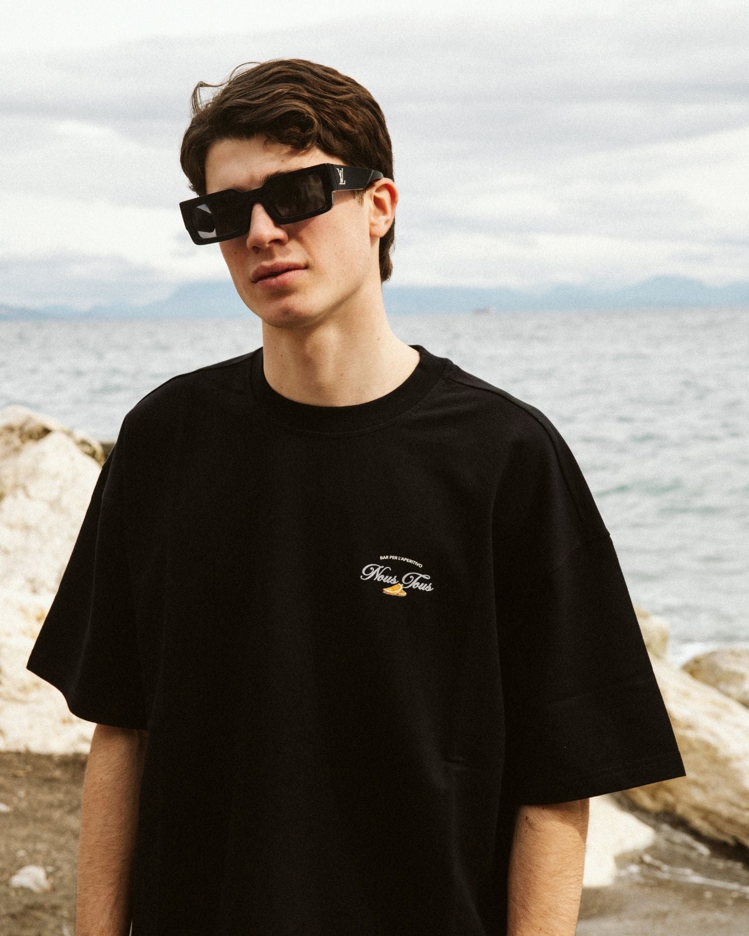 KOSZULKA NEGRONI APERITIVO BLACK - Nous Tous