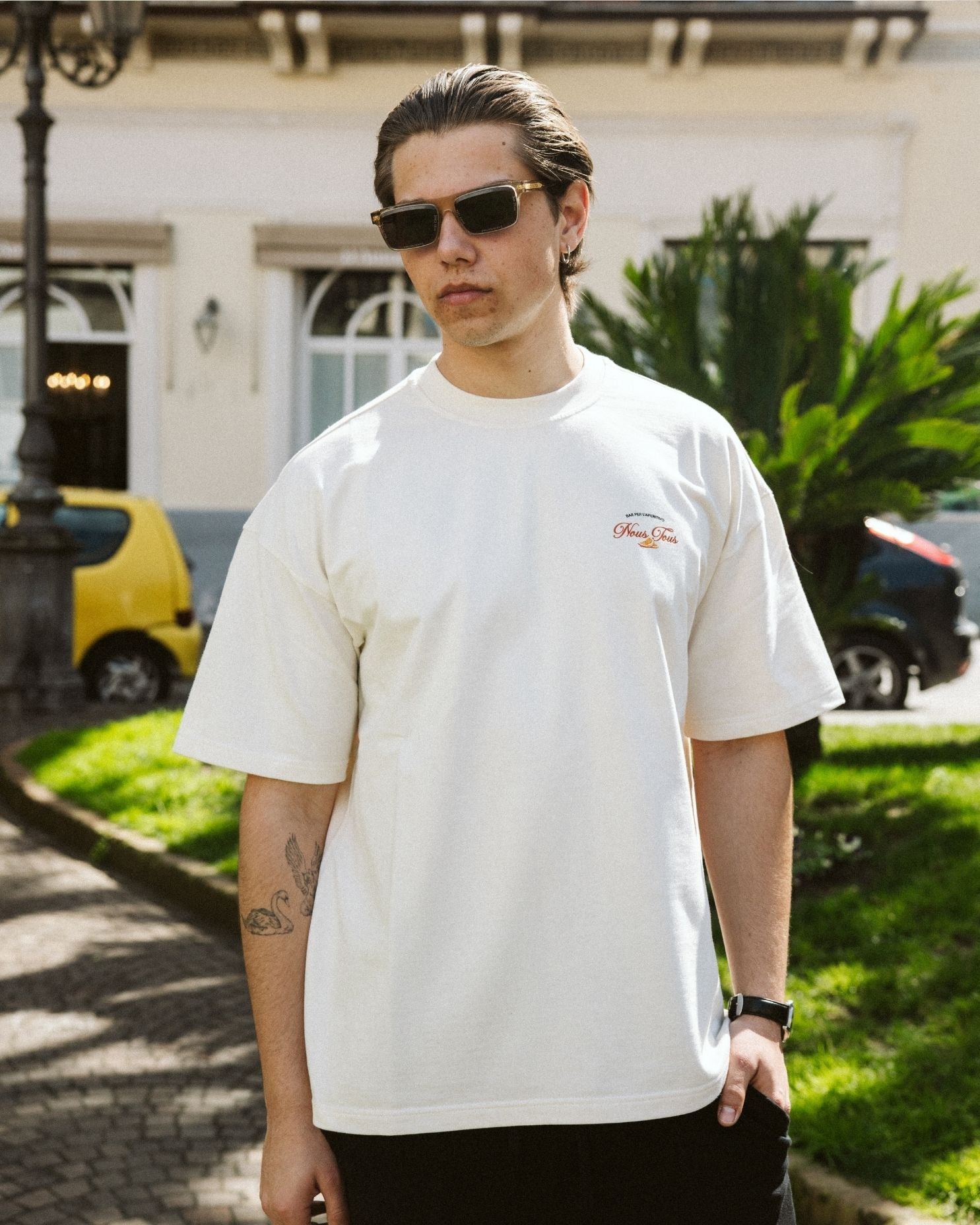 KOSZULKA NEGRONI APERITIVO OFFWHITE - Nous Tous