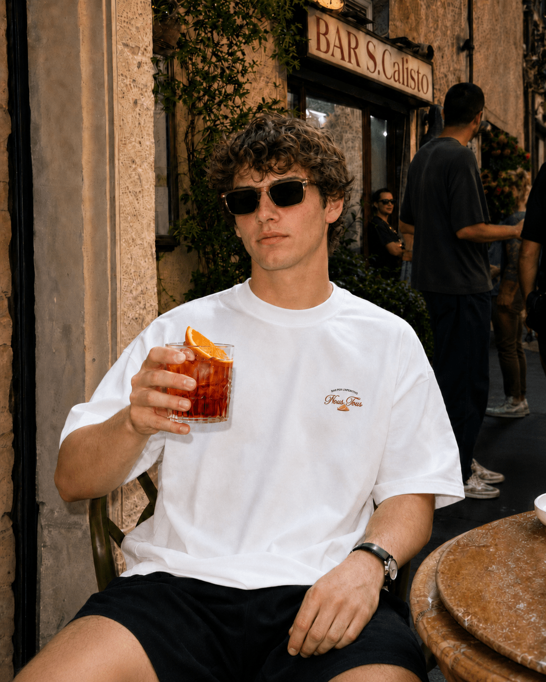 KOSZULKA NEGRONI APERITIVO OFFWHITE - Nous Tous