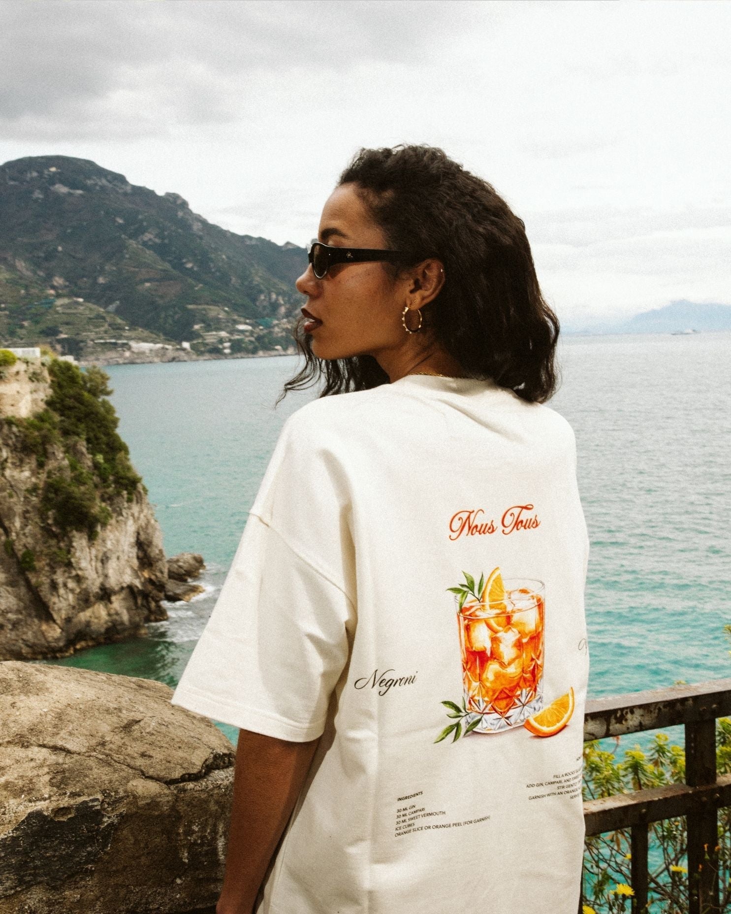 KOSZULKA NEGRONI APERITIVO OFFWHITE - Nous Tous