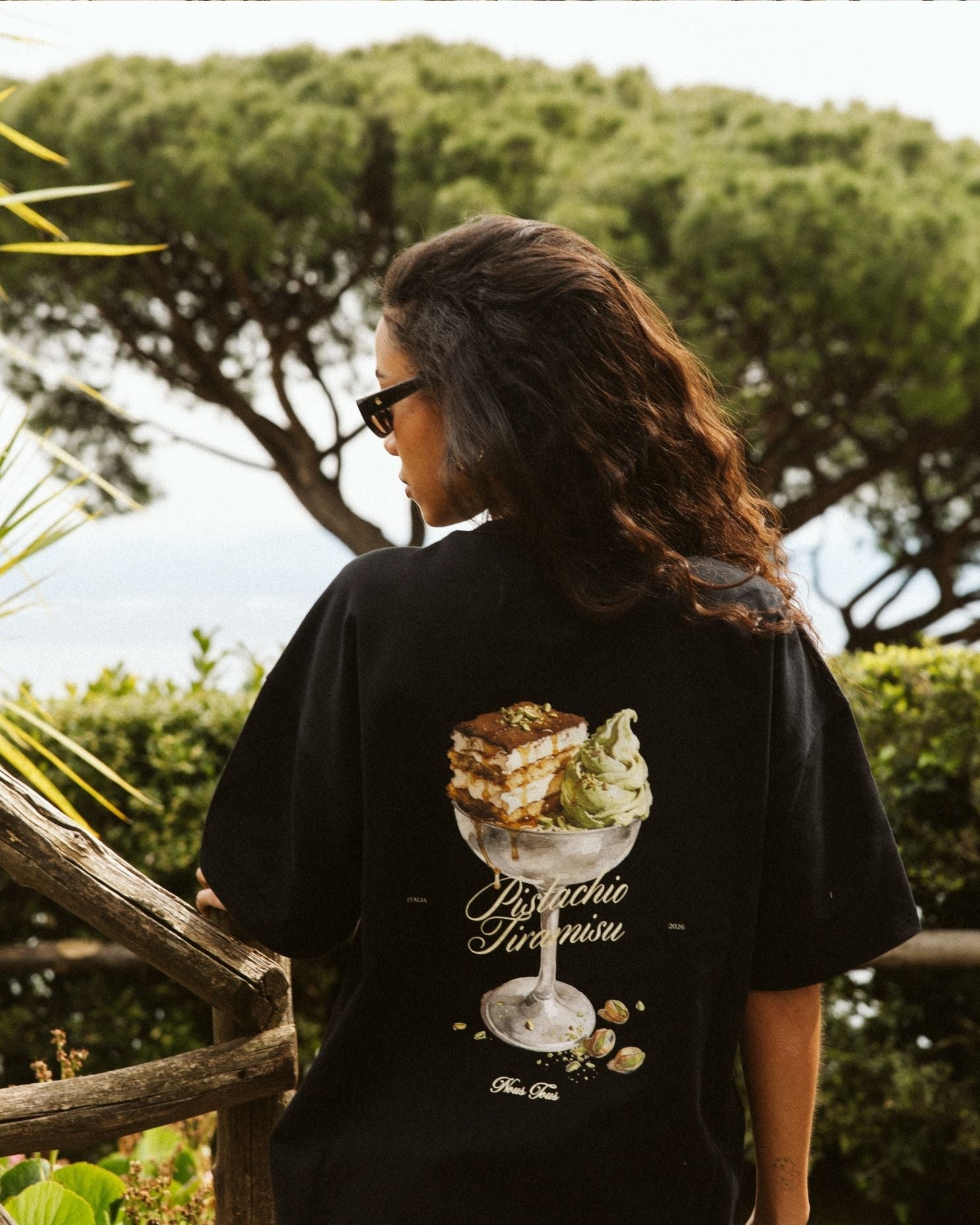 KOSZULKA PISTACHIO TIRAMISU BLACK - Nous Tous