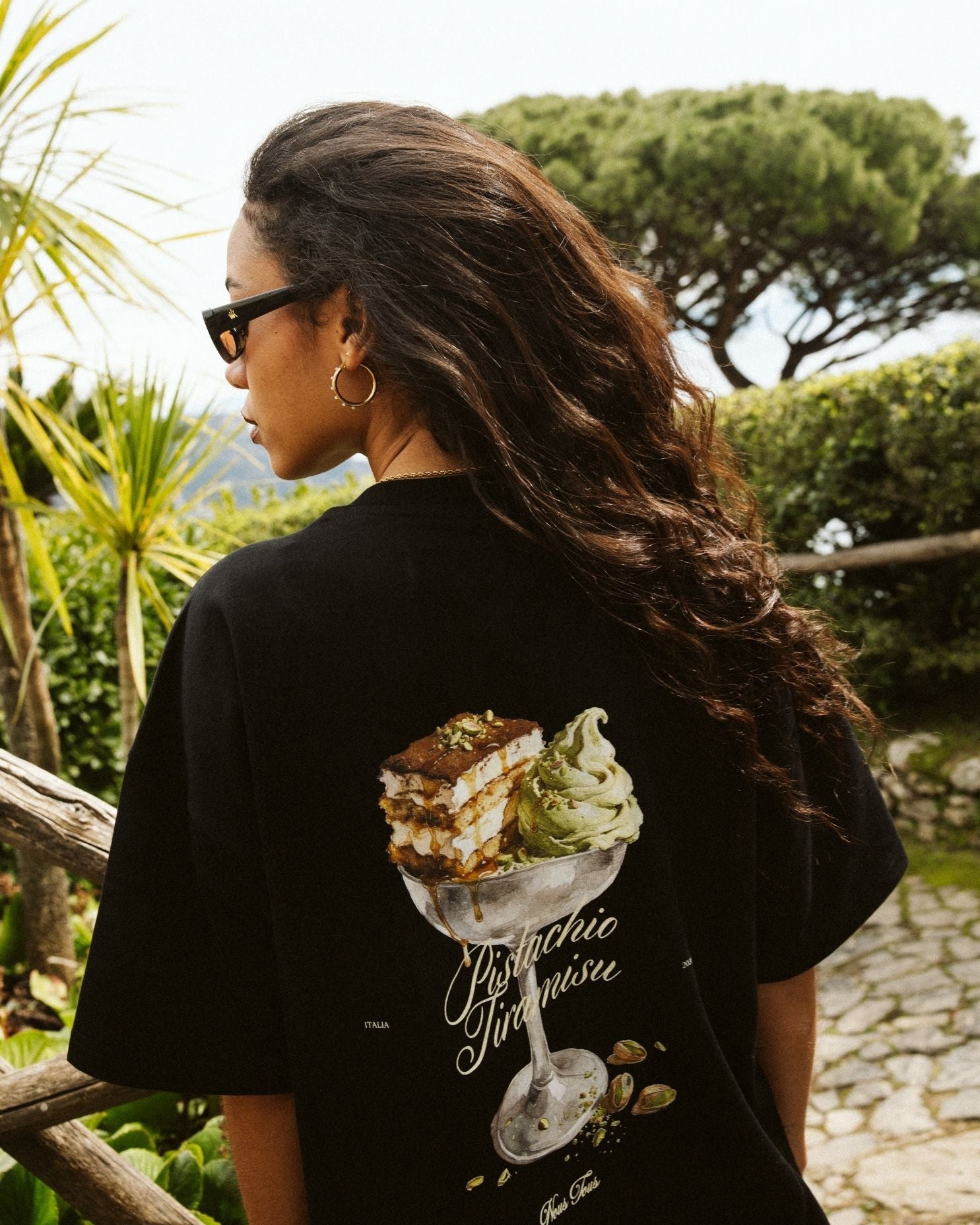 KOSZULKA PISTACHIO TIRAMISU BLACK - Nous Tous