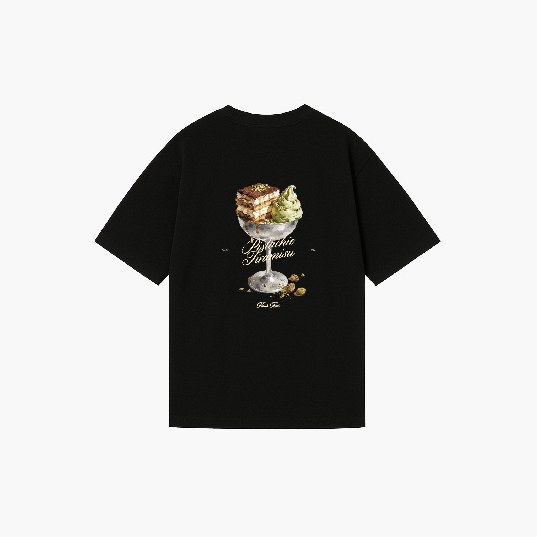 KOSZULKA PISTACHIO TIRAMISU BLACK - Nous Tous